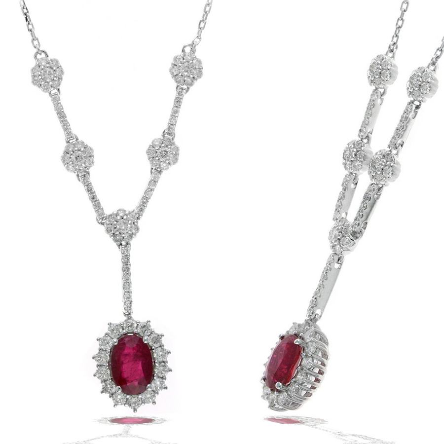 Ruby Diamond Necklace